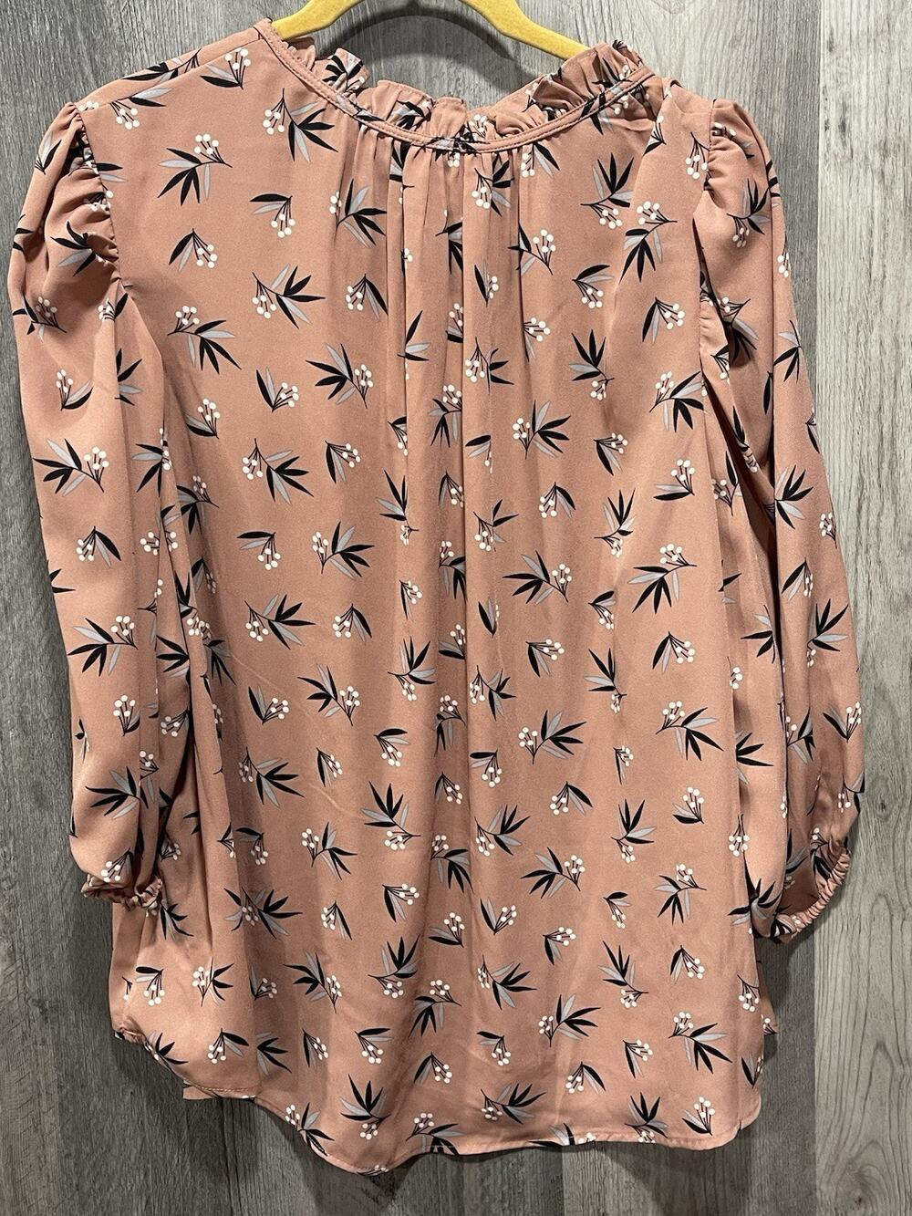 Anne Klein Womens Top Plus Sz 3X Pleated-Sleeve (Original Price $99) NWT